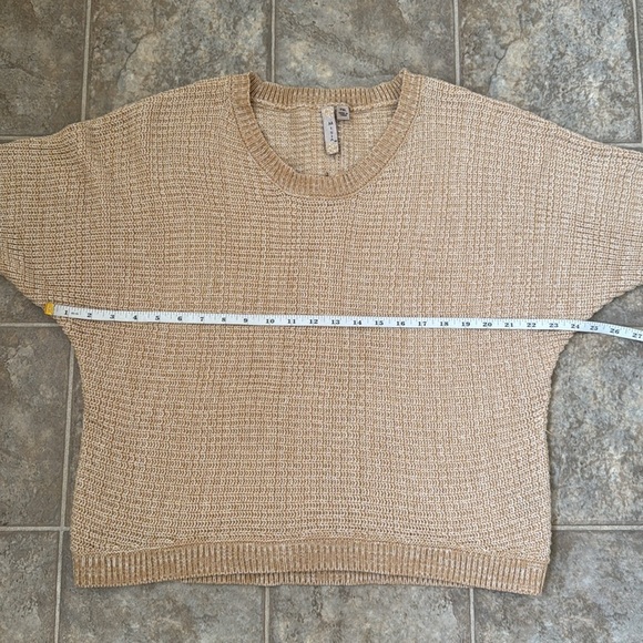 MISIA Oatmeal Neutral Knit Crewneck Sweater XL Petite - Picture 8 of 12